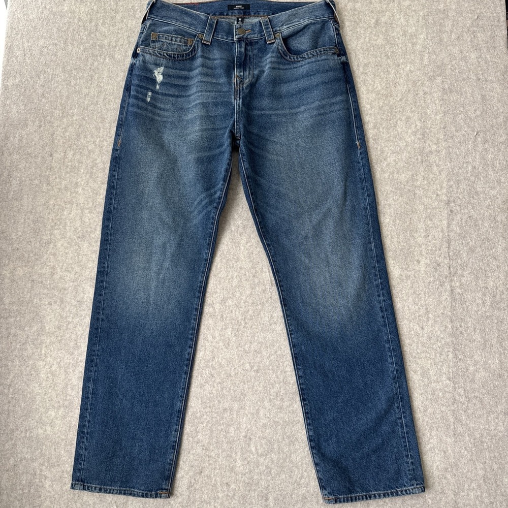 True Religion Bobby Relaxed Baggy Jeans Mens 30x34 Medium Wash